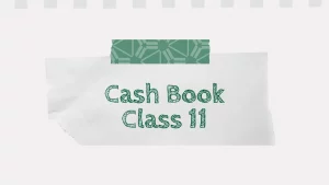 Cash Book | Class 11 Accountancy (Notes & Exercises)