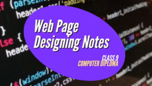 Web Page Designing Notes
