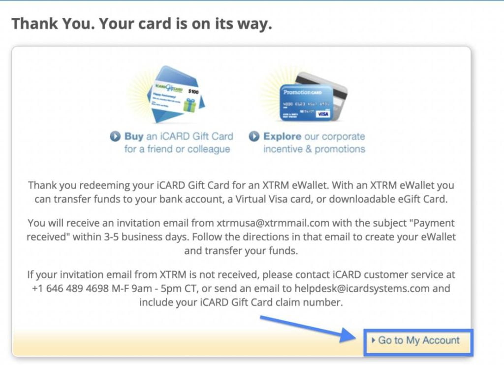 how to redeem your SAT pilot gift card step 5