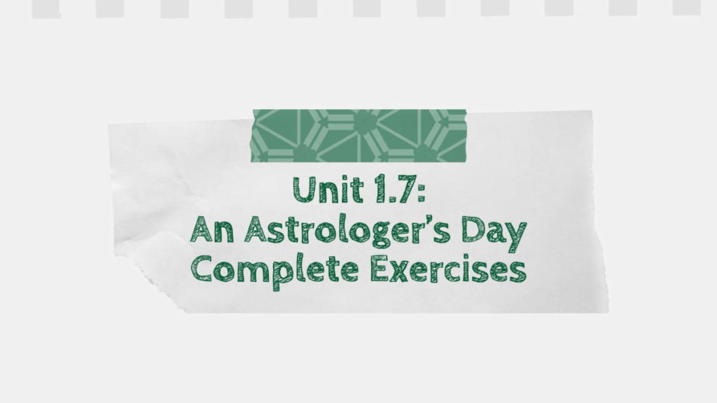 An Astrologers Day Complete Exercises