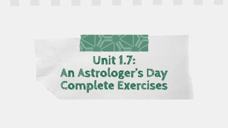 An Astrologers Day Complete Exercises