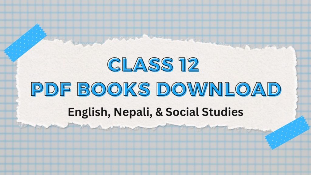 Class 12 Books Download PDF