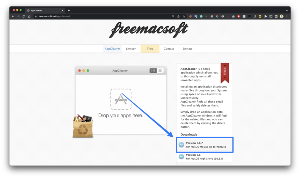 Uninstall an App from Your Mac download AppCleaner