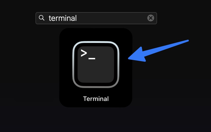 Launching terminal