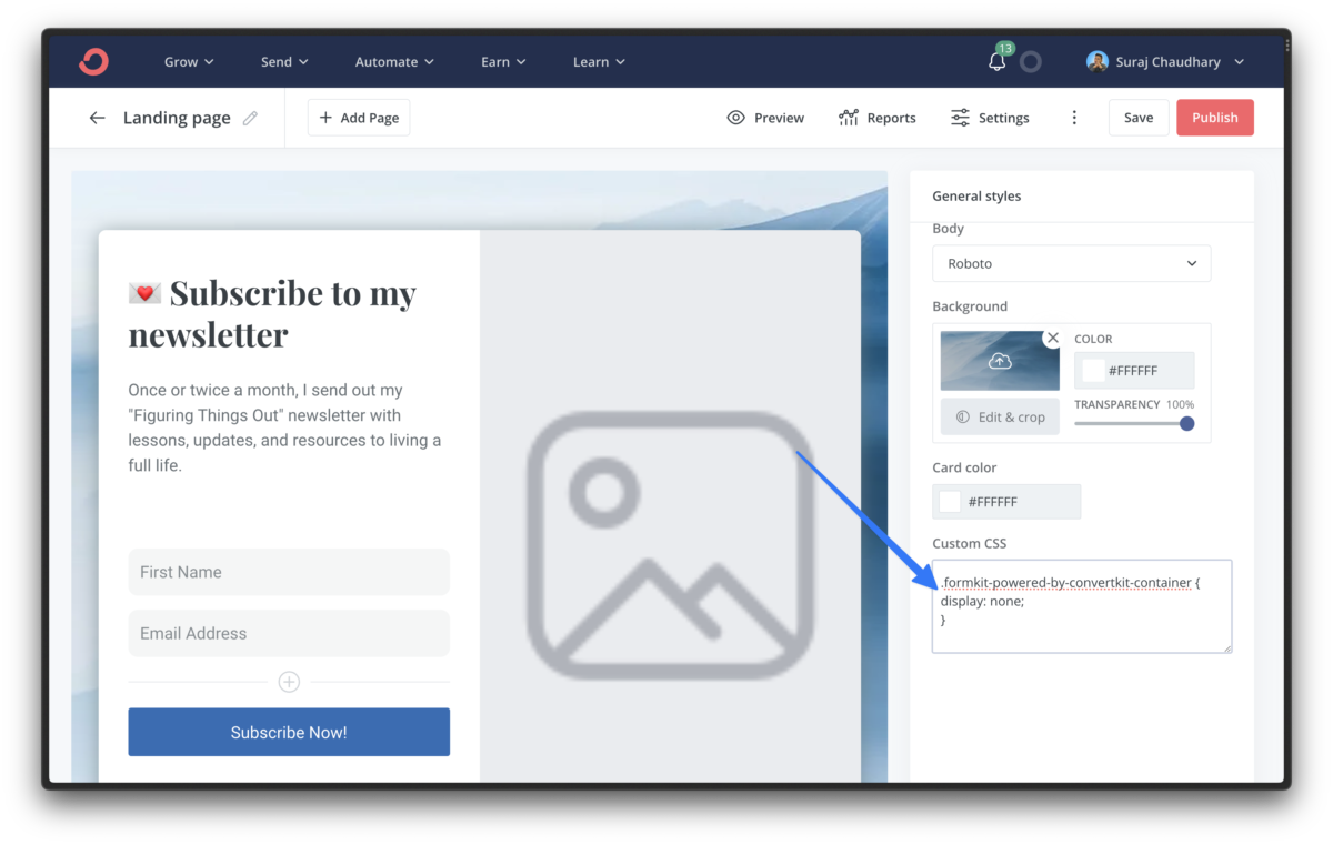How to Remove 'Built With ConvertKit' for FREE 2024